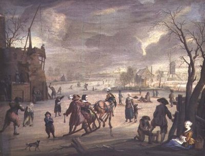 Scena di pattinaggio da Andries Vermeulen