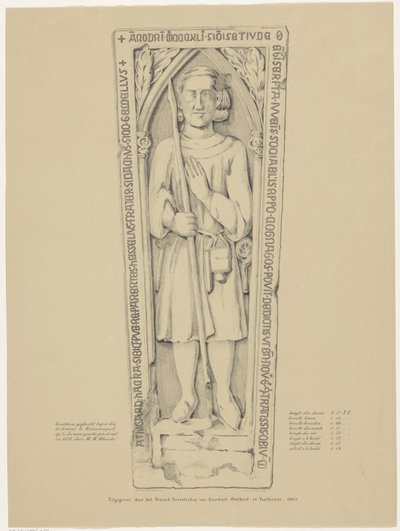 Lapide nella chiesa di Rinsumageest da Andries van Calfsbeek