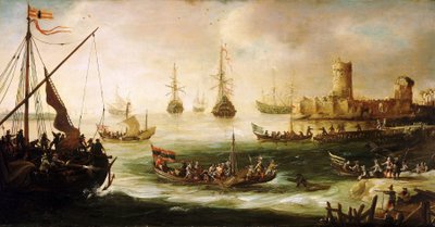 Il ritorno di una spedizione spagnola da Andries van Eertvelt