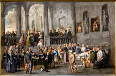 Assistenza ai malati, 1640 circa (olio su tela) da Andries van & Wael Cornelis de (1592 1667) Eertvelt