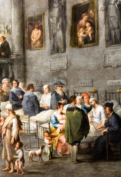 Assistenza ai malati, 1640 circa (olio su tela) da Andries van & Wael Cornelis de (1592 1667) Eertvelt