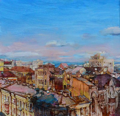 I tetti colorati della città da Andrii Kutsachenko