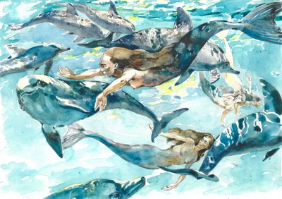 La danza delle sirene e dei delfini da Andrii Kutsachenko