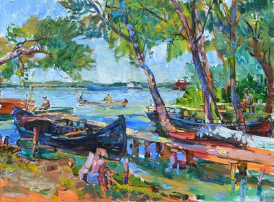 Sunny Riverside Boats da Andrii Kutsachenko