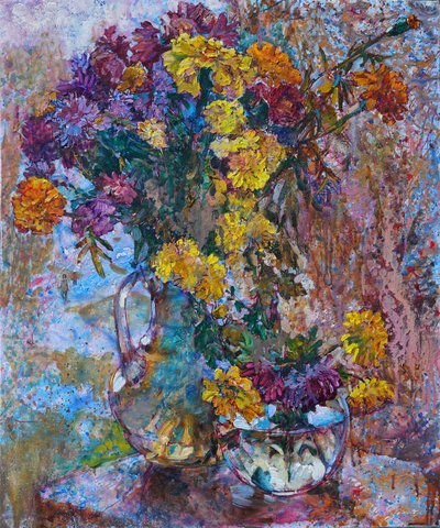 Bouquet autunnale dai colori vivaci da Andrii Kutsachenko