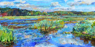 Paesaggio palustre dai colori vivaci da Andrii Kutsachenko