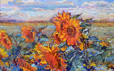 Vivace campo di girasoli da Andrii Kutsachenko