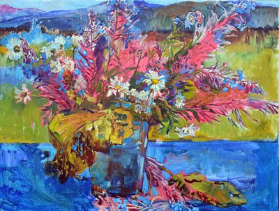 Bouquet di fiori di campo dai colori vivaci da Andrii Kutsachenko