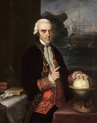 Ritratto di Antonio de Ulloa (1716-1795) da Andrés Cortés y Aguilar