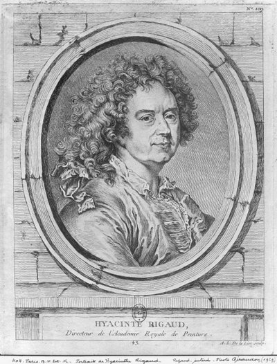 Ritratto di Hyacinthe Rigaud, 1752-65 da Ange Laurent de Lalive de Jully