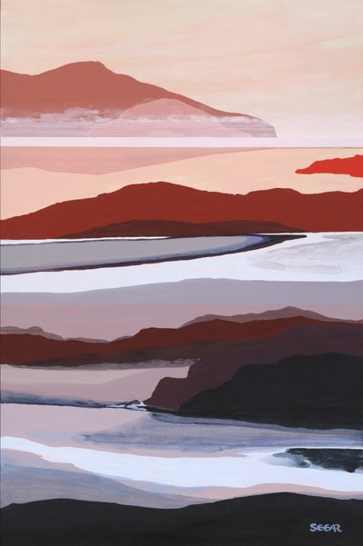 Paesaggio astratto a strati da Angela Seear