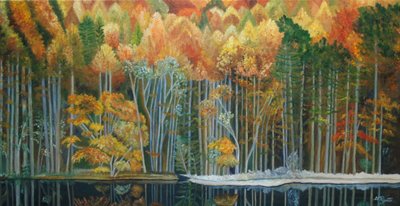 Riflessi autunnali dai colori vivaci da Angeles M. Pomata