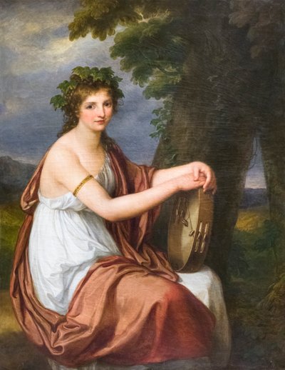 Ritratto di una giovane donna vestita da Baccante da Angelica Kauffman