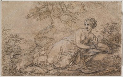Una poetessa, forse Saffo da Angelica Kauffmann