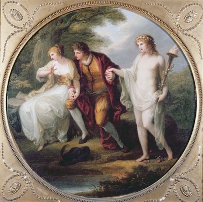 Abelardo presenta Imene a Eloisa da Angelica Kauffmann