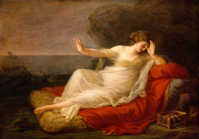Arianna abbandonata da Teseo a Nasso, 1774 da Angelica Kauffmann