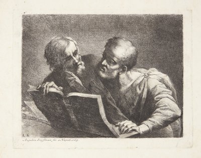 Il vecchio studente da Angelica Kauffmann