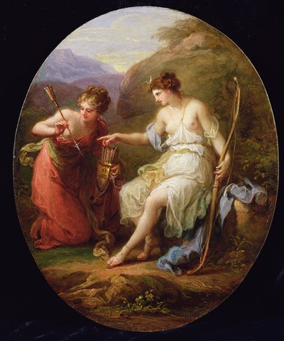 Diana che si prepara per la caccia da Angelica Kauffmann