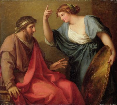 Egeria che Consegnava a Numa Pompilio il Suo Scudo, 1794 da Angelica Kauffmann