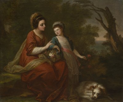 Mrs. Hugh Morgan e sua figlia, c.1771 da Angelica Kauffmann