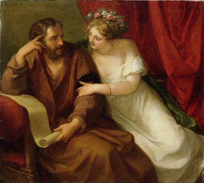 Frine seduce il filosofo Senocrate da Angelica Kauffmann