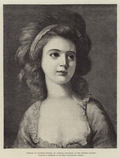 Ritratto della Contessa Potocka, nella Galleria di Dresda da Angelica Kauffmann