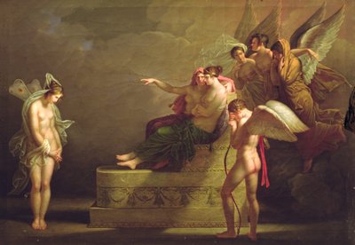 Scena dalla leggenda di Amore e Psiche da Angelica Kauffmann