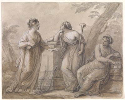 Tre muse in conversazione da Angelica Kauffmann