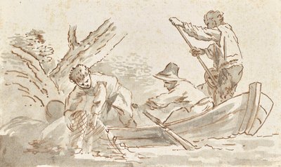 Pescatori che tirano le reti da Angelica Kauffmann
