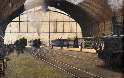 Stazione Centrale, Milano da Angelo Morbelli