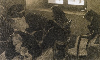 Siesta invernale, c. 1902 da Angelo Morbelli