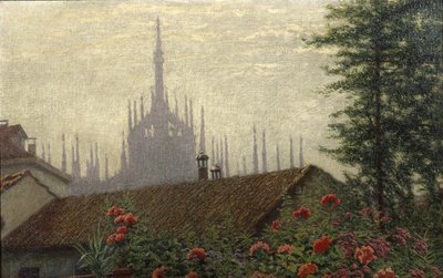 Le torri del Duomo da Angelo Morbelli