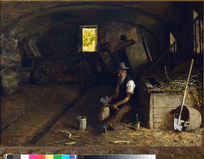 Lo spaccalegna da Angelo Morbelli