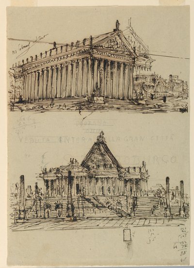 Scenografia, Esterno dei templi da Angelo Toselli