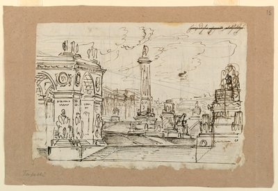Scenografia, Gruppo di Monumenti Antichi da Angelo Toselli