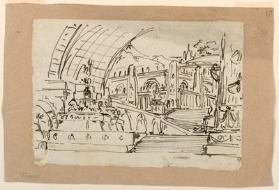Scenografia, gruppo di monumenti antichi da Angelo Toselli