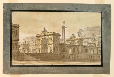 Scenografia, Gruppo di edifici del palazzo da Angelo Toselli