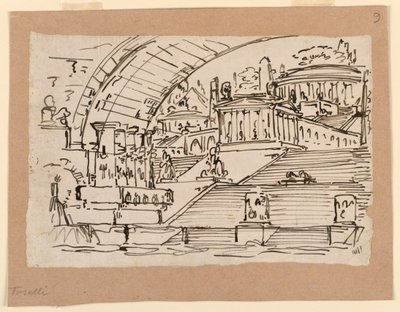 Scenografia, città immaginaria da Angelo Toselli