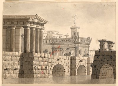 Design di Scena, Palazzi e Fiume da Angelo Toselli