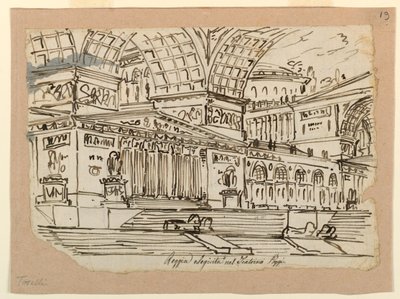 Scenografia, Palazzo Reale in stile classico da Angelo Toselli
