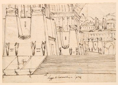 Progetto Scenico per Semiramide di Gioachino Rossini da Angelo Toselli