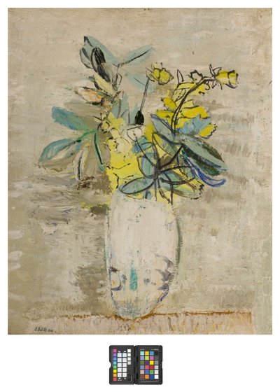Rami con fiori in un vaso da Angelo del Bon