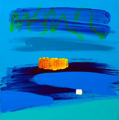 Arancione e Blu Mezzanotte da Angie Kenber