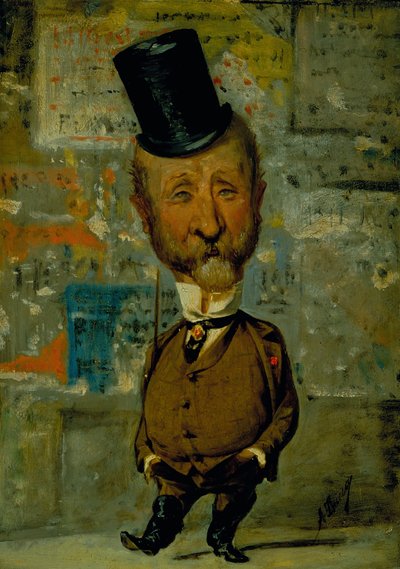 Caricatura di Carlo Lorenzini da Angiolo Tricca