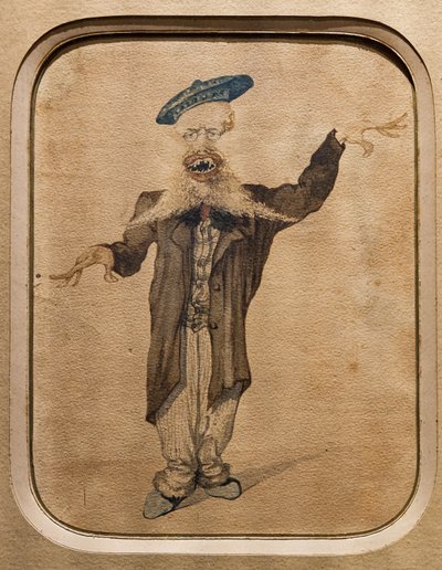 Caricatura di Telemaco Signorini, c.1884 da Angiolo Tricca