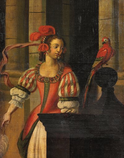Schermo a quattro ante a doppia faccia, c.1700 da Anglo Flemish School