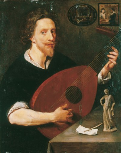 Ritratto di un gentiluomo, probabilmente Nicholas Lanier da Anglo Flemish School