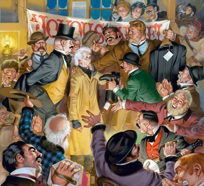 Un gioioso Noel (gouache su carta) da Angus McBride