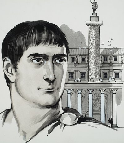 Imperatore Traiano (gouache su carta) da Angus McBride