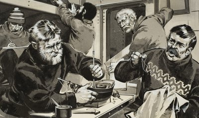 Tenersi occupati (gouache su carta) da Angus McBride